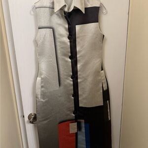 Stylish Colorblock Midi Dress